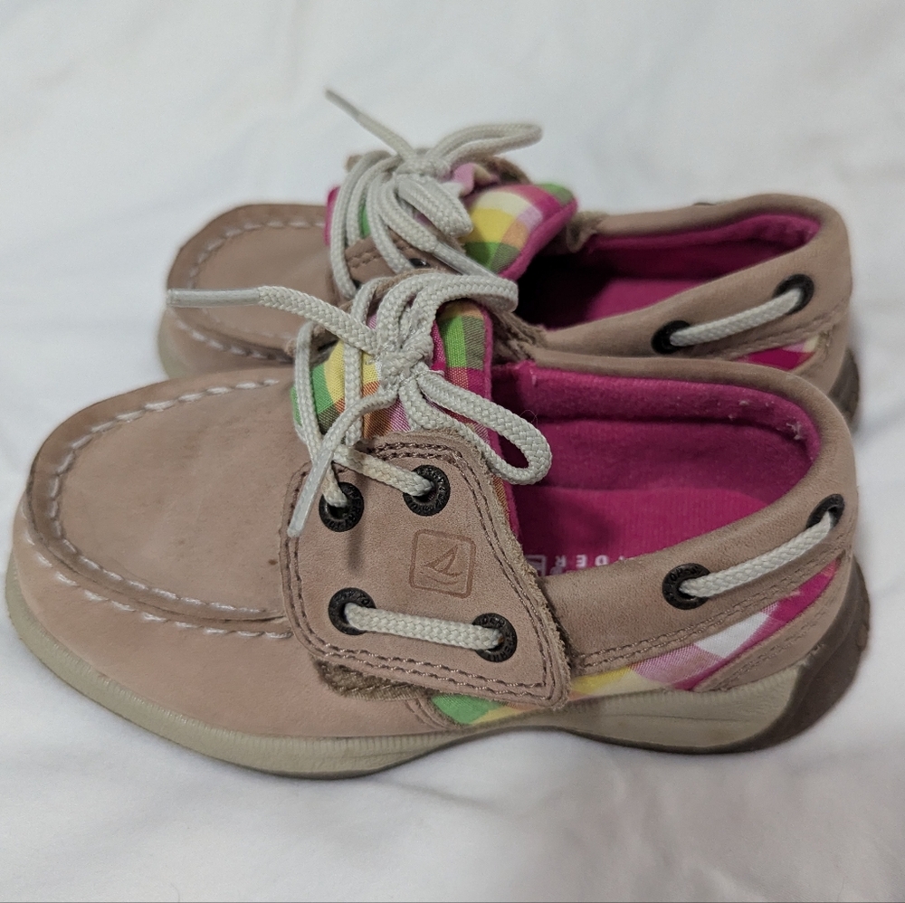 Sperry Baby Girl Boat Shoes Size 7